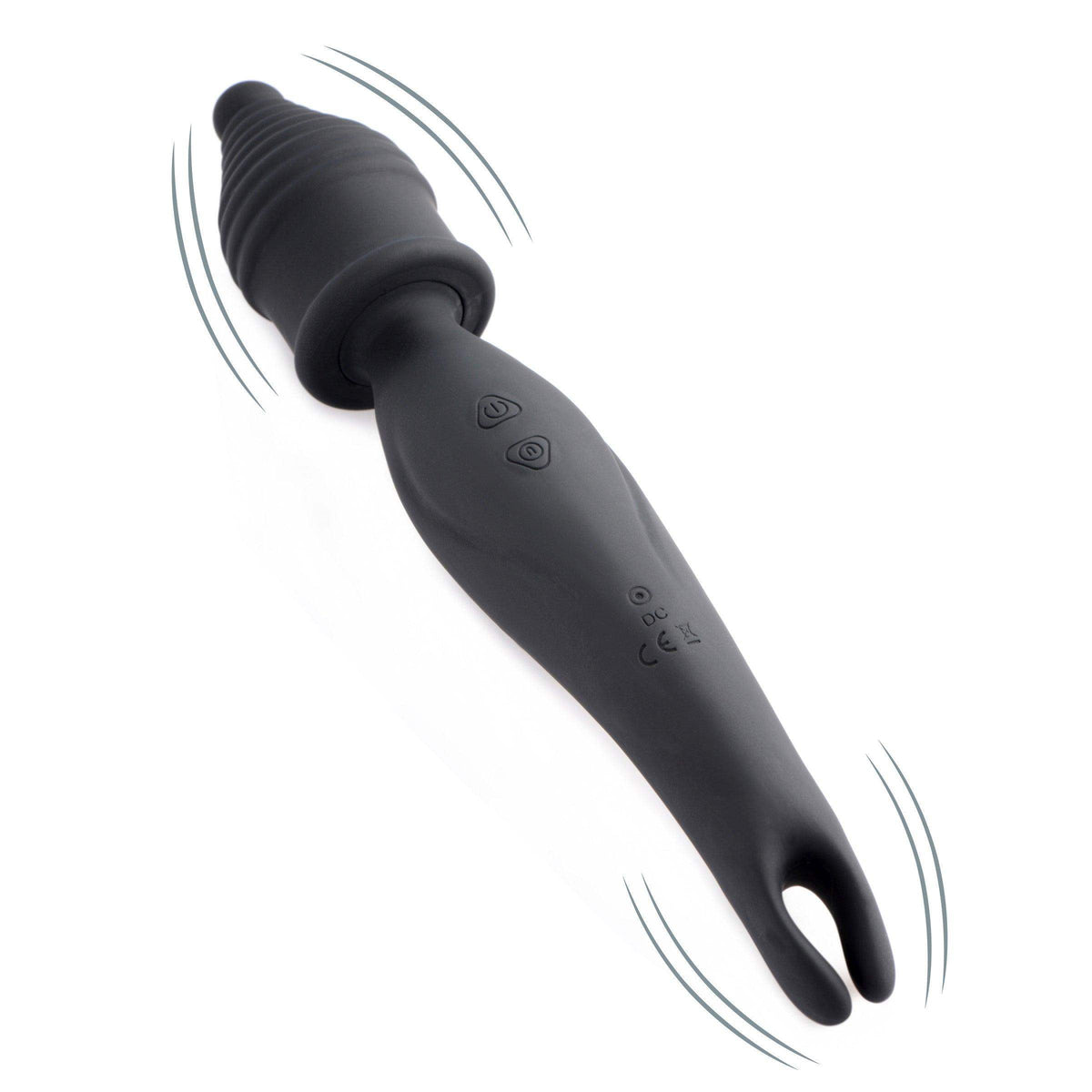 Dual Diva 2 in 1 Silicone Massager- Black - The Dildo Hub