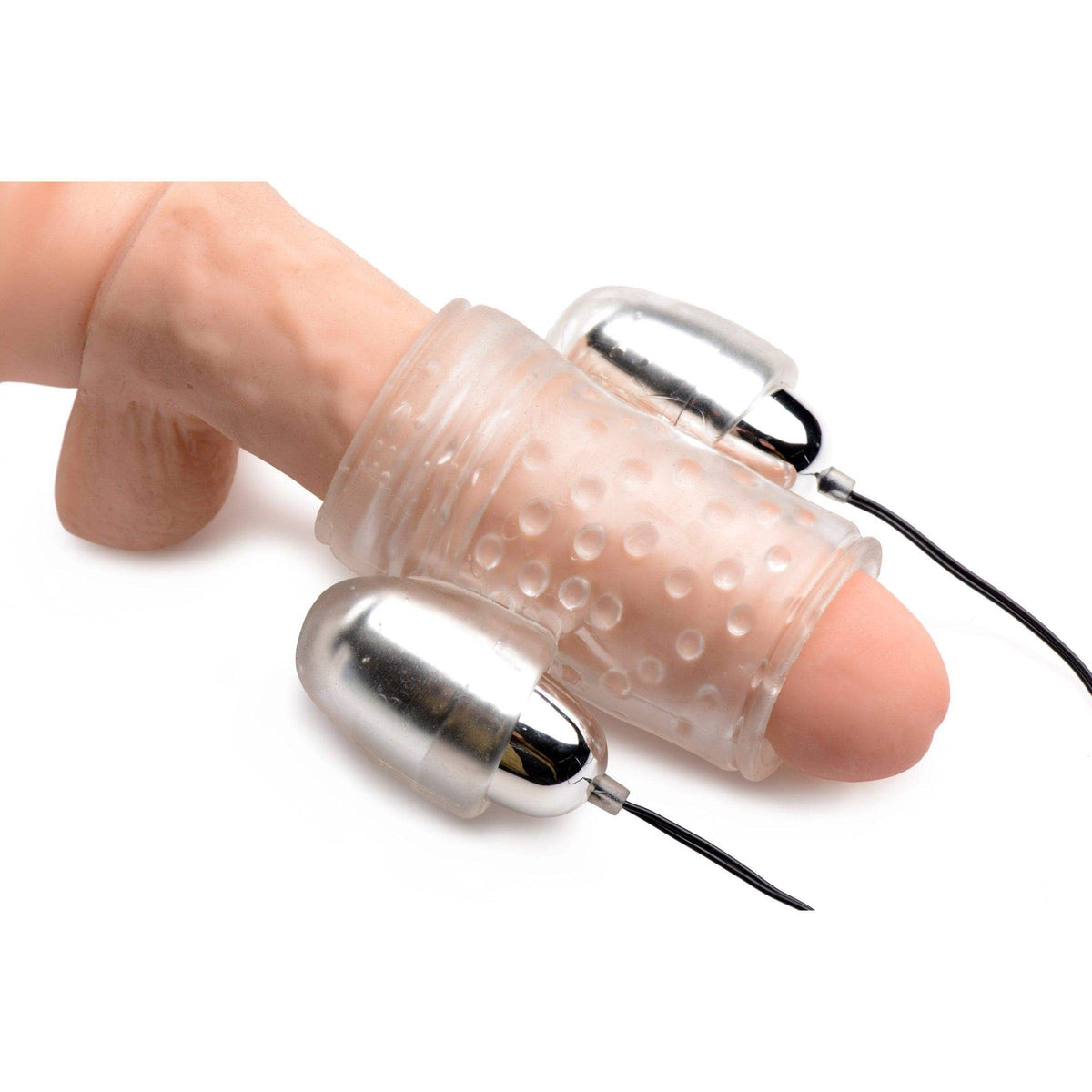 Dual Vibrating Penis Sheath - The Dildo Hub