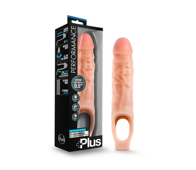 Penis Extensions Performance Plus Sheath - Vanilla 9 inch | Blush  from The Dildo Hub