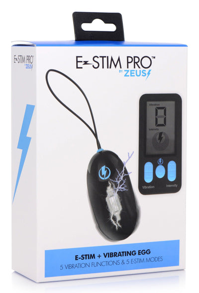 E-Stim Pro Silicone Vibrating Egg with Remote Control - The Dildo Hub