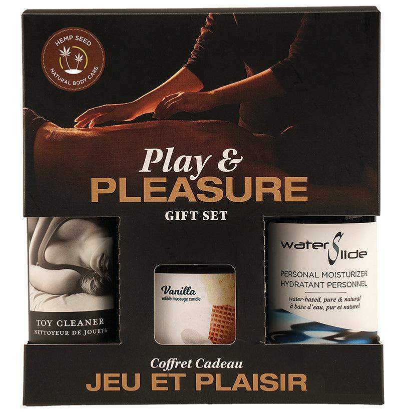 Earthly Body By Night Play and Pleasures Gift Set-Vanilla - The Dildo Hub