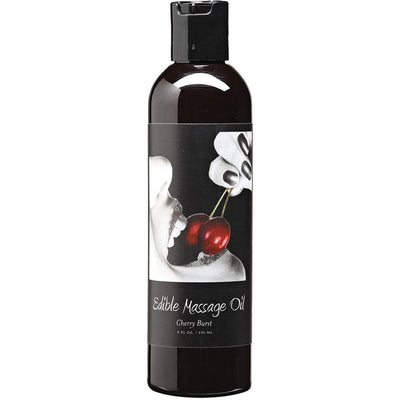 Earthly Body Cherry Edible Massage Oil 8 Oz. - The Dildo Hub