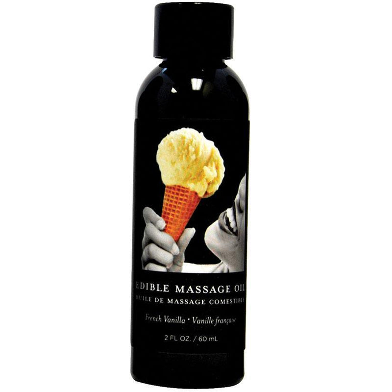 Earthly Body French Vanilla Edible Massage Oil 2 Oz. - The Dildo Hub