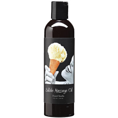 Earthly Body Vanilla Edible Massage Oil 8oz - The Dildo Hub