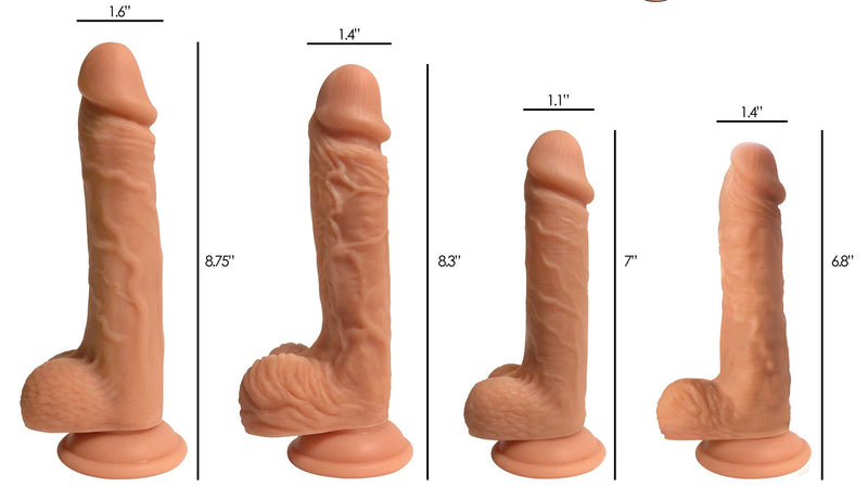 Easy Riders Dual Density Silicone Dildo - 8 Inch - The Dildo Hub