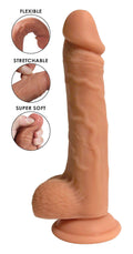 Easy Riders 9 Inch Dual Density Silicone Dildo w/ Suction Cup