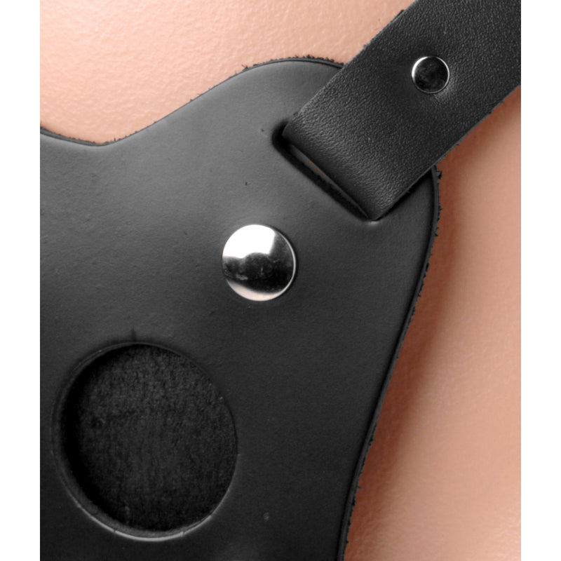 Professional Leather Strap-On Dildo Harness DildoHarness from Strict Leather