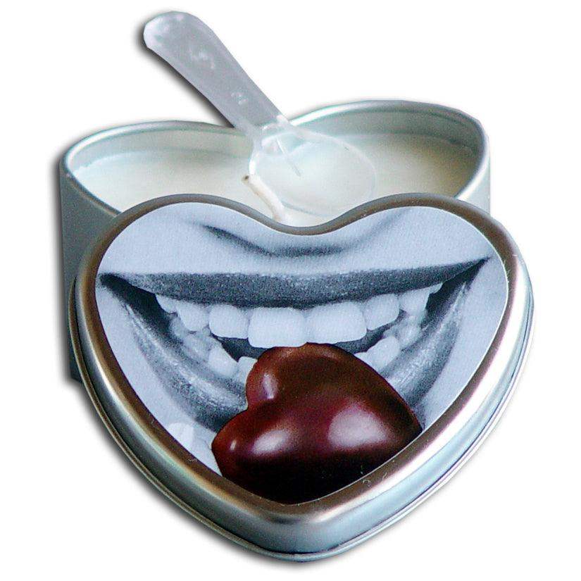 Edible Heart Cande - Chocolate - 4 Oz. - The Dildo Hub