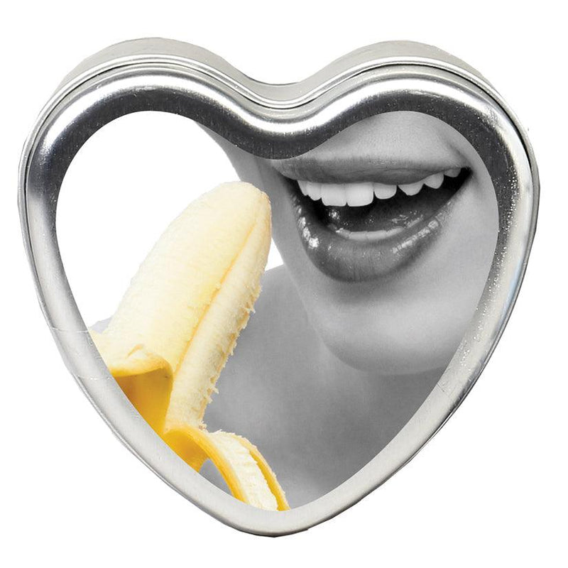 Edible Heart Candle - Banana - 4 Oz. - The Dildo Hub