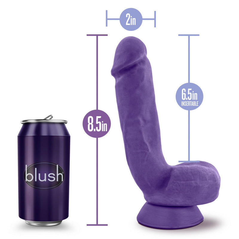 Au Naturel Bold Pound Purple Realistic Dildo - 8.50 Inches | Blush