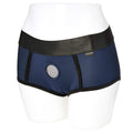 Em.Ex Fit Harness Pants - Navy Blue L | Sport Sheets