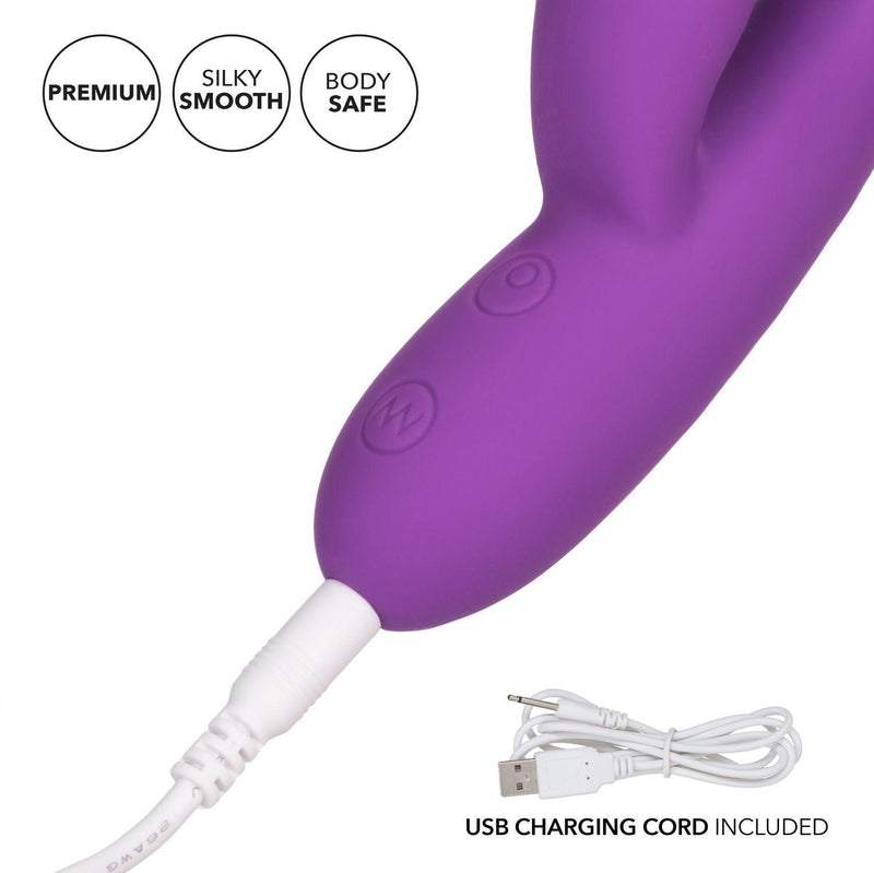 Embrace Massaging Rabbit - Purple - The Dildo Hub