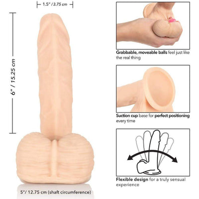 Emperor Ballsy-Ivory 6 Inch Realistic Dildo - The Dildo Hub