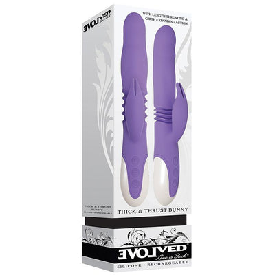 Evolved Thick & Thrust Bunny Rabbit Vibrator - The Dildo Hub