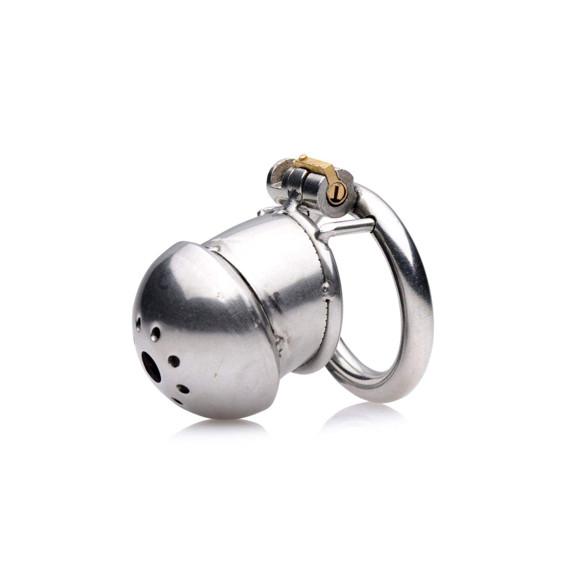 Exile Deluxe Locking Stainless Steel Confinement Cage - The Dildo Hub