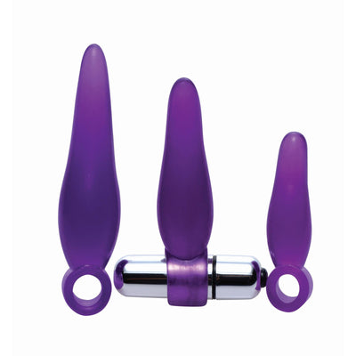 Fanny Fiddlers 3 Piece Finger Rimmer Set with Vibrating Bullet - The Dildo Hub