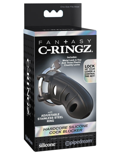 Fantasy C-Ringz Hardcore Silicone Cock Blocker - The Dildo Hub