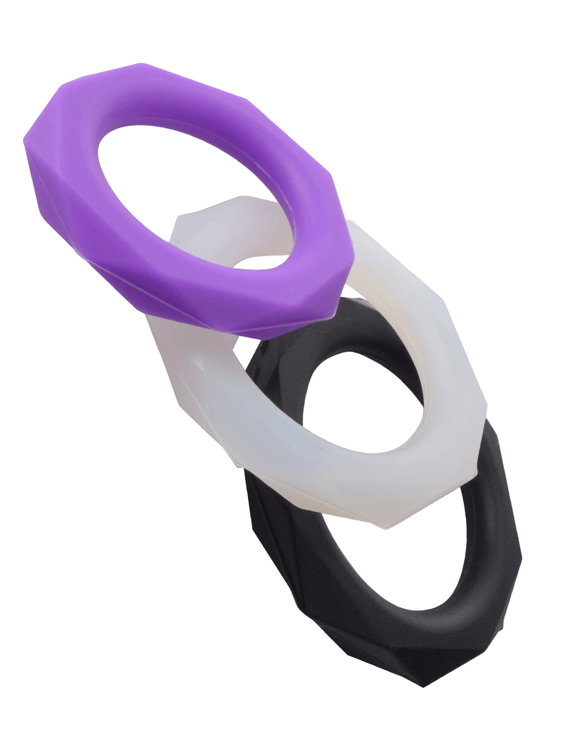 Fantasy C-Ringz Silicone Cock Ring Designer Stamina Set Purple | Pipedream - The Dildo Hub