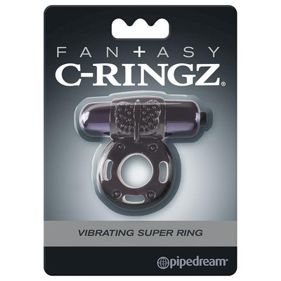 Fantasy C-Ringz Vibrating Super Cock Ring Black | Pipedream - The Dildo Hub