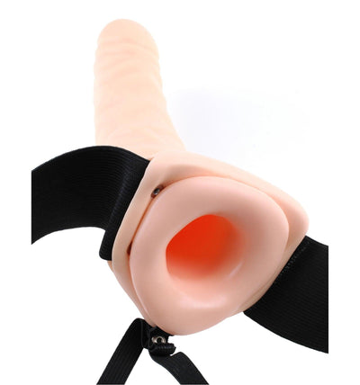 Fetish Fantasy Series 8 Inch Hollow Strap-on - Flesh - The Dildo Hub