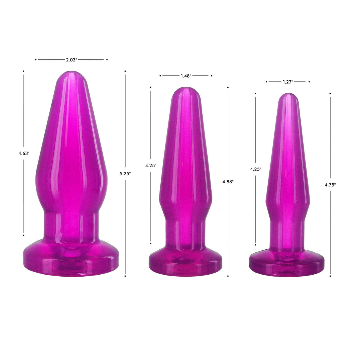 Fill-er-Up Butt Plug Kit - Purple - The Dildo Hub