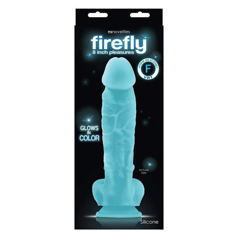 Firefly 8 Inch Pleasure Dildo - Blue - The Dildo Hub