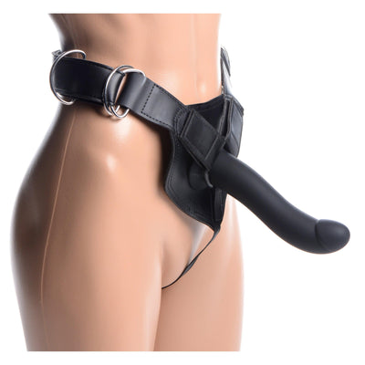 Flaunt Strap On with Onyx Vibrating Silicone Dildo - Kit - The Dildo Hub