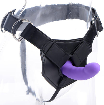 Flaunt Strap On with Purple Silicone Dildo - The Dildo Hub