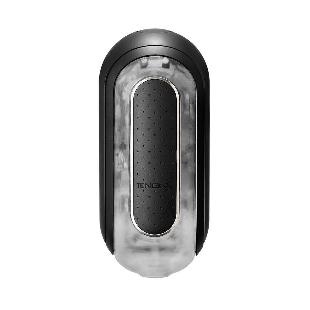 Flip 0-Zero Electronic Vibration Stroker- Black - The Dildo Hub