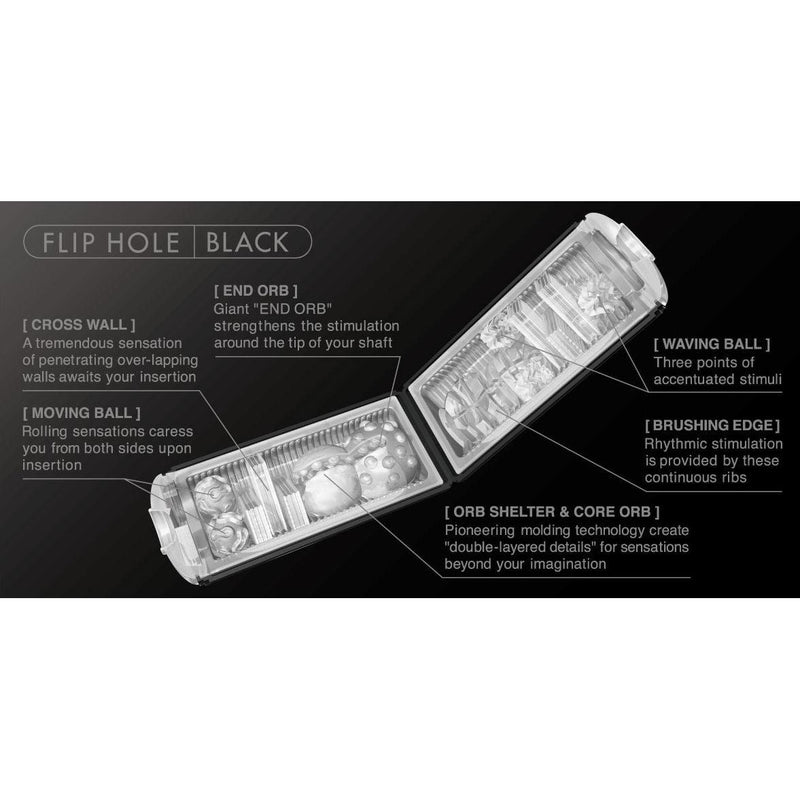 Flip Hole Black - The Dildo Hub