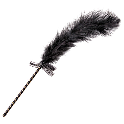 Frisky Feather Tickler - Black - The Dildo Hub