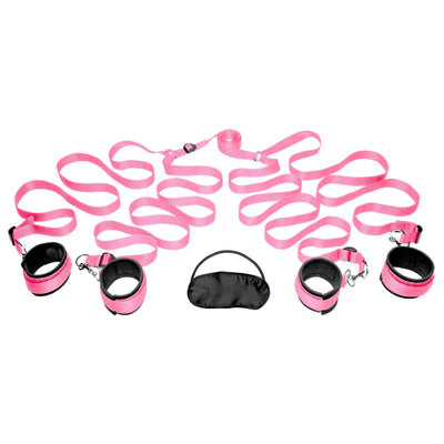 Frisky Pink Bedroom Restraint Kit - The Dildo Hub