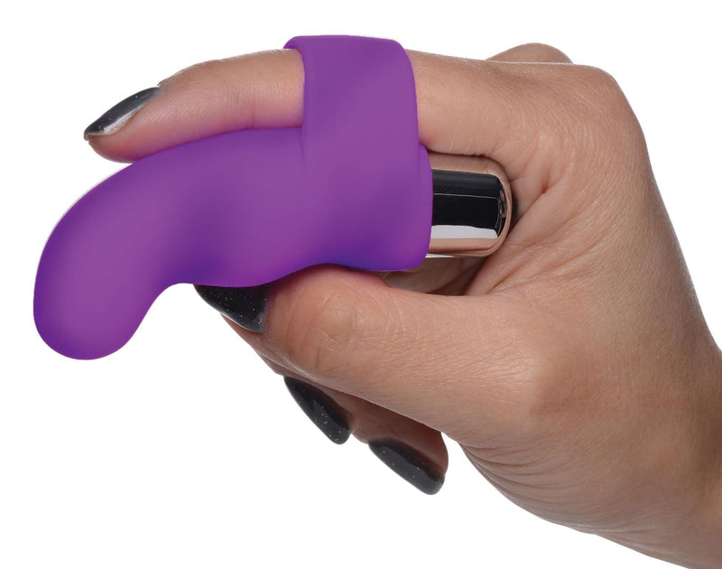 G-Thrill Silicone Finger Vibrator - Purple - The Dildo Hub