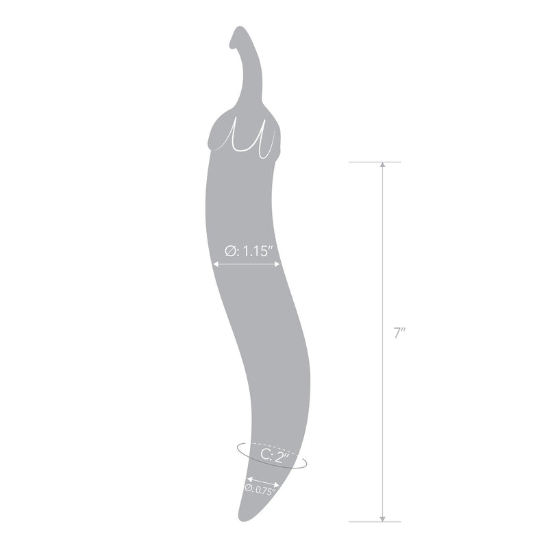 Glass Naturals Chili Pepper Dildo - The Dildo Hub