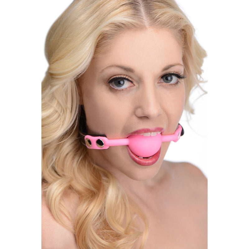 Glow Gag Glow in the Dark Silicone Ball Gag - The Dildo Hub