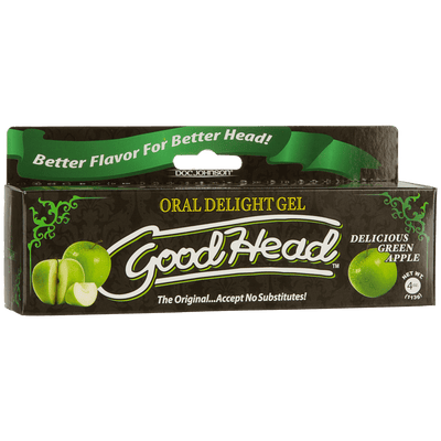 Good Head Oral Delight Gel 4 Oz - Green Apple | Doc Johnson - The Dildo Hub