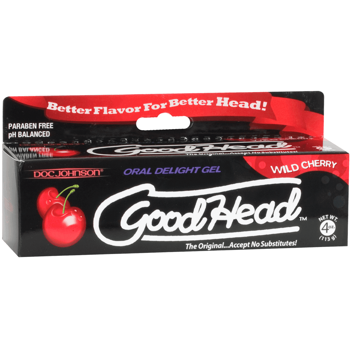 Good Head Oral Delight Gel 4 Oz - Wild Cherry | Doc Johnson - The Dildo Hub