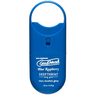 Goodhead - Deep Throat Spray to-Go - Blue Raspberry - .33 Oz. - The Dildo Hub