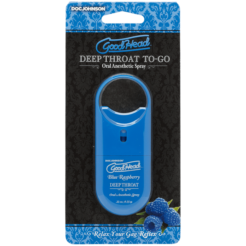 Goodhead - Deep Throat Spray to-Go - Blue Raspberry - .33 Oz. - The Dildo Hub