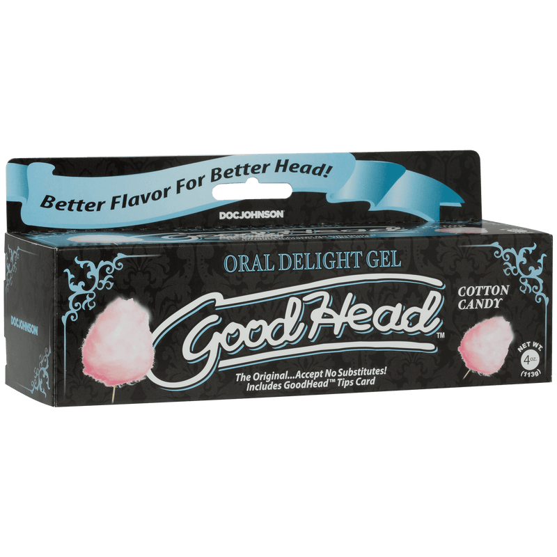 Goodhead - Oral Delight Gel - 4 Oz Tube - Cotton Candy - The Dildo Hub