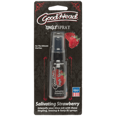 Goodhead - Tingle Spray - 1 Fl. Oz. Salivating Strawberry - The Dildo Hub