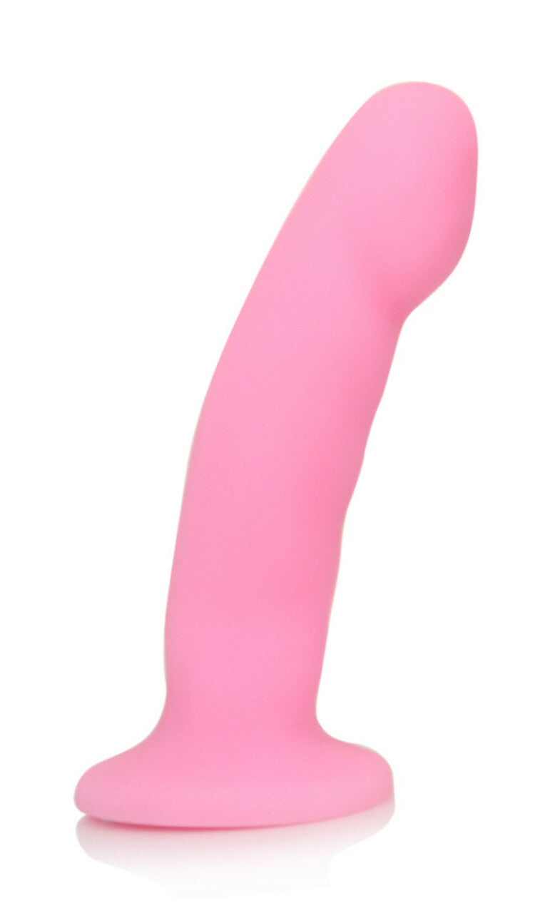 Luxe Cici Pink Silicone G-Spot Dildo - 5.25 Inches | Blush