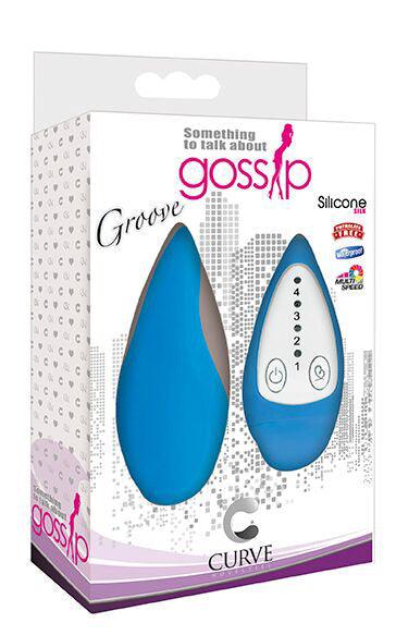 Groove Smooth Silicone Remote Vibe- Blue - The Dildo Hub