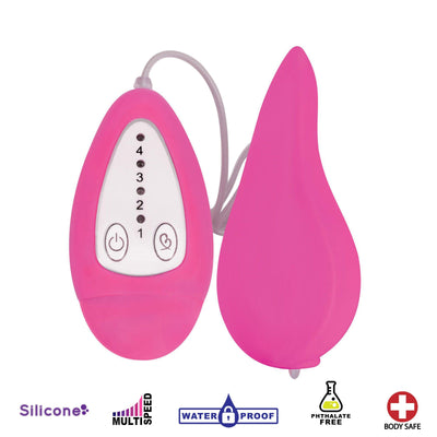 Groove Smooth Silicone Remote Vibe- Pink - The Dildo Hub