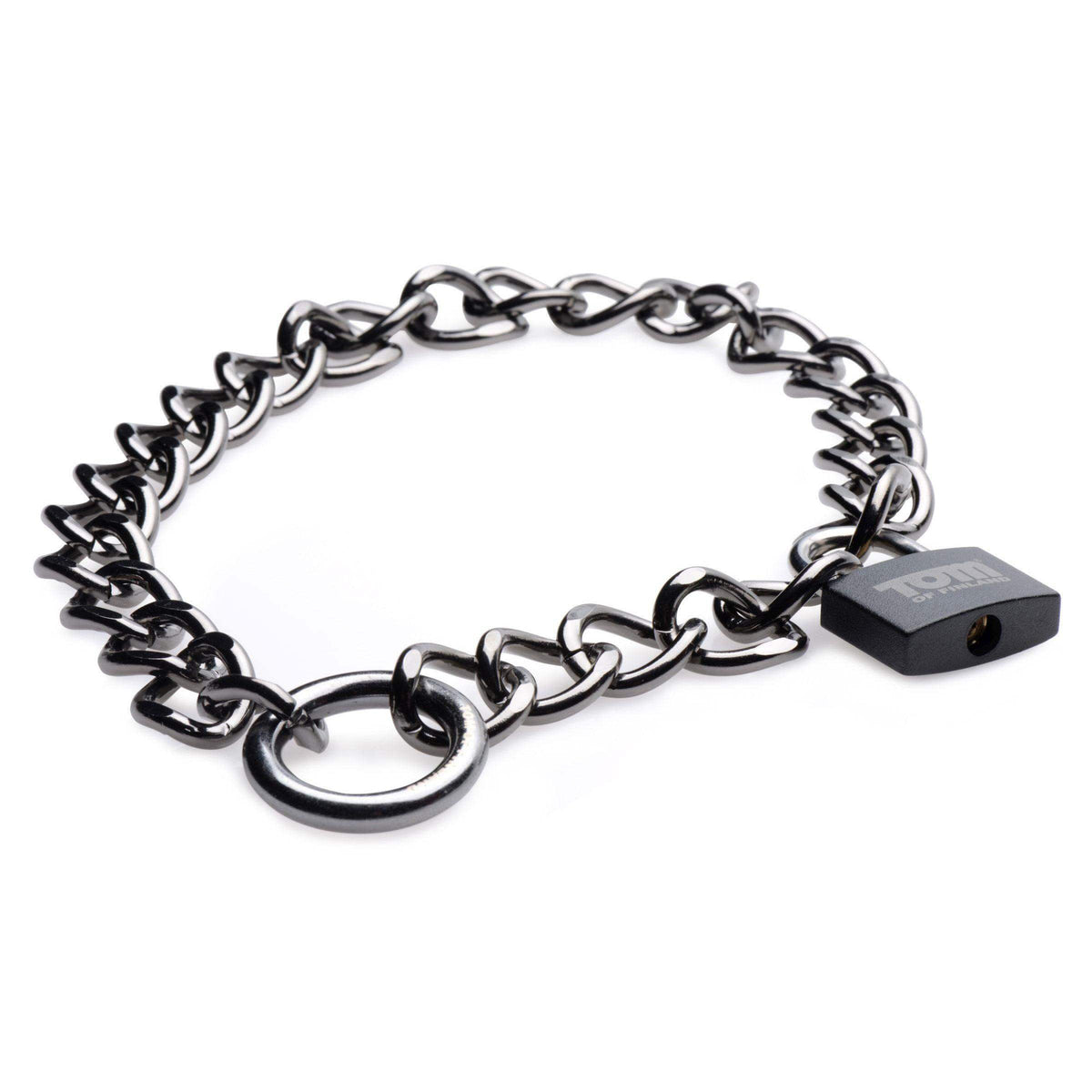 Gunmetal Collar with Lock - The Dildo Hub