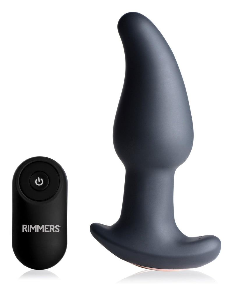 Gyro-M 10X Curved Rimming Plug with Remote Control - The Dildo Hub