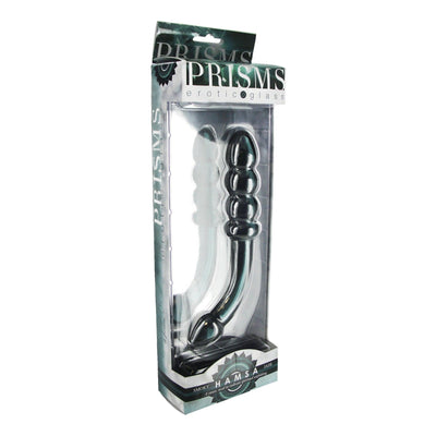 Hamsa Glass Dildo - Smoky Jade - The Dildo Hub