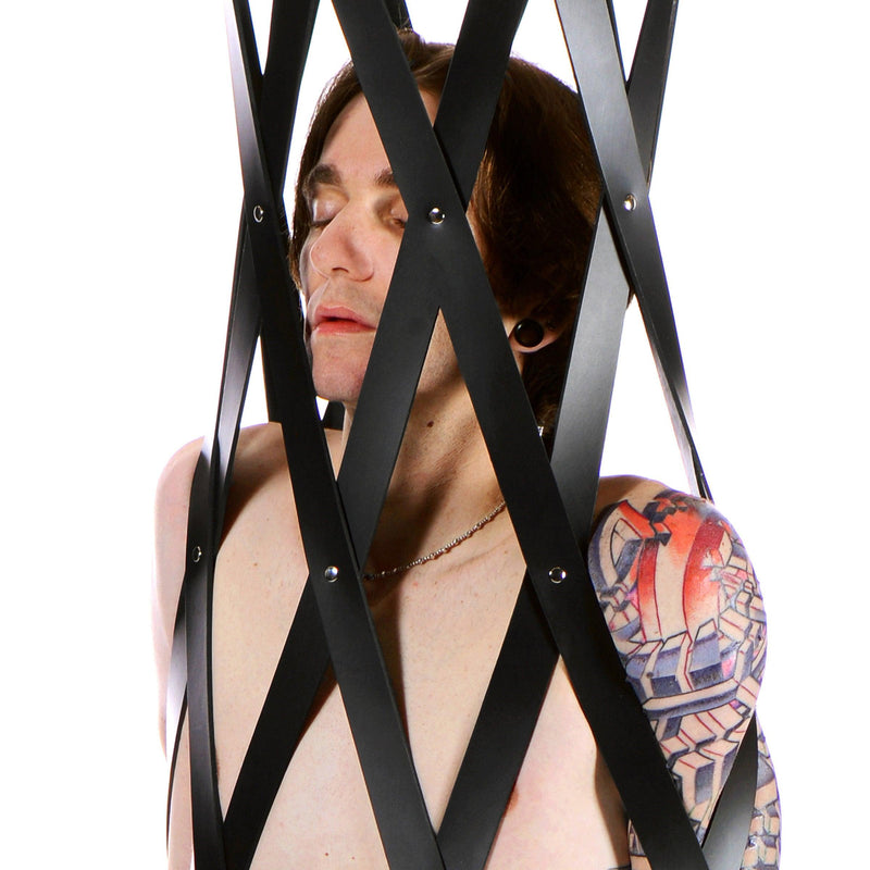 Hanging Rubber Strap Cage - The Dildo Hub