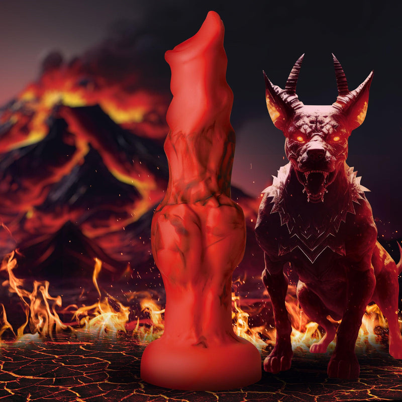 🔥 Hellfire Hound - 3 SIZES | Dog Dildo - Knot Dildo - Wolf Dildo - The Dildo Hub