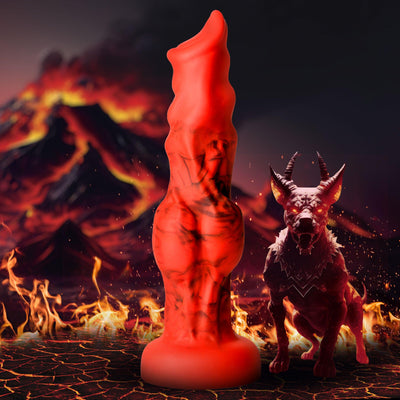 🔥 Hellfire Hound - 3 SIZES | Dog Dildo - Knot Dildo - Wolf Dildo - The Dildo Hub